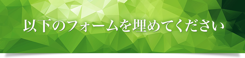 以下のフォームを埋めてください