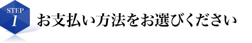 お支払い方法を確認してください