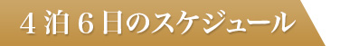 4泊6日のスケジュール